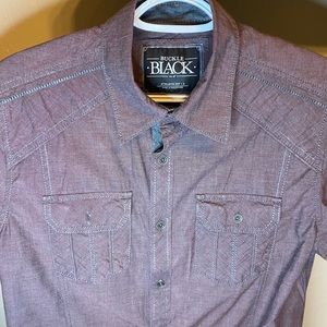 Men’s Athletic fit Small purple button down